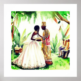 Zwarte bruiloft poster