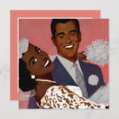 Zwarte Bruiloft Save The Date (Voorkant / Achterkant)