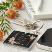 Zwarte bruiloft sleutelhanger (Voorkant Rechts)