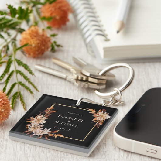 Zwarte bruiloft sleutelhanger (Voorkant Rechts)