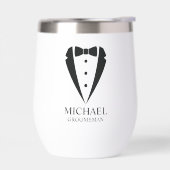 Zwarte bruiloft Tuxedo pak Gepersonaliseerde Groom (Links)