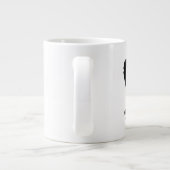 Zwarte bruiloft Tuxedo pak Gepersonaliseerde Groom Grote Koffiekop (Achterkant)