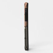 Zwarte, bruine, grijze hartelas Case-Mate iPhone case (Achterkant/links)