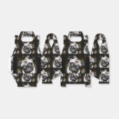 zwarte bruine pug bedankdoosjes (Uitgevouwen)