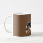 Zwarte Bruine Witte Hond Koffiemok (Links)