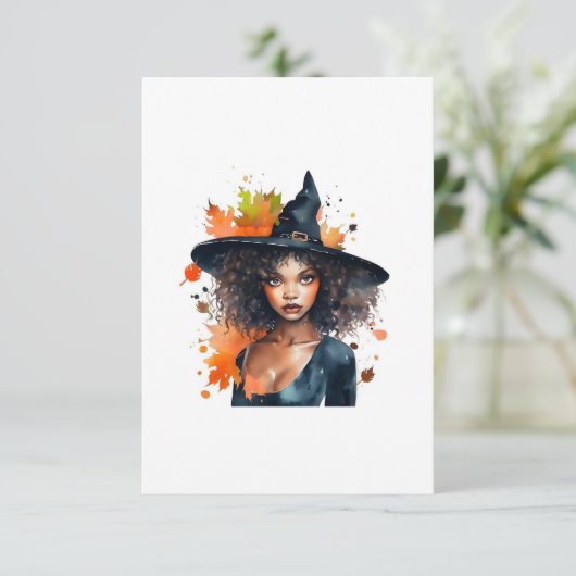 Zwarte Bruja Kaarten (Staand voorkant)
