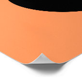 Zwarte bubbels en lijnen op "perzik fuzz" achtergr poster (Hoek)