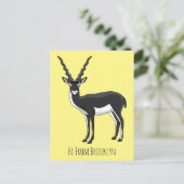 Zwarte-buck-antilope-afbeelding Briefkaart (Staand voorkant)