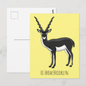 Zwarte-buck-antilope-afbeelding Briefkaart (Voorkant / Achterkant)