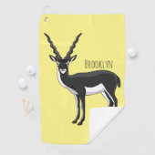 Zwarte-buck-antilope-afbeelding Golfhanddoek (Insitu)