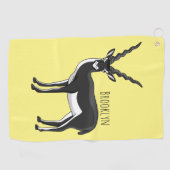Zwarte-buck-antilope-afbeelding Golfhanddoek (Horizontaal)