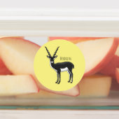 Zwarte-buck-antilope-afbeelding Labels (Aangebracht)
