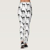 Zwarte-buck-antilope-afbeelding Leggings (Achterkant)