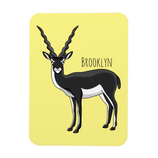 Zwarte-buck-antilope-afbeelding Magneet (Verticaal)