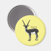 Zwarte-buck-antilope-afbeelding Magneet (Voorkant / Achterkant)