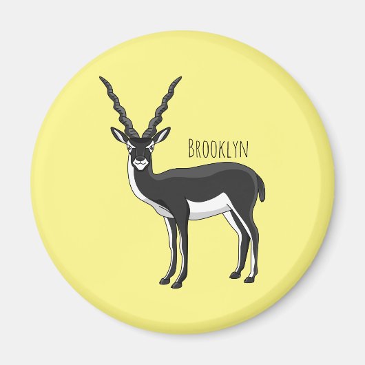 Zwarte-buck-antilope-afbeelding Magneet (Voorkant)