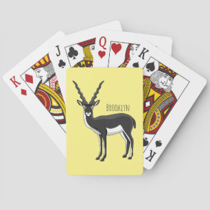 Zwarte-buck-antilope-afbeelding Pokerkaarten