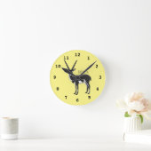 Zwarte-buck-antilope-afbeelding Ronde Klok (Huis)