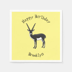 Zwarte-buck-antilope-afbeelding Servet