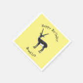 Zwarte-buck-antilope-afbeelding Servet (Hoek)