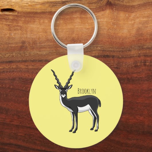 Zwarte-buck-antilope-afbeelding Sleutelhanger (Voorkant)