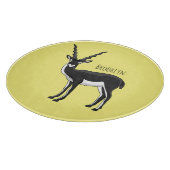 Zwarte-buck-antilope-afbeelding Snijplank (Hoek)
