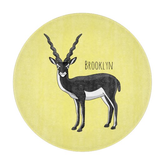 Zwarte-buck-antilope-afbeelding Snijplank (Voorkant)