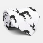 Zwarte-buck-antilope-afbeelding Stropdas (Opgerold)