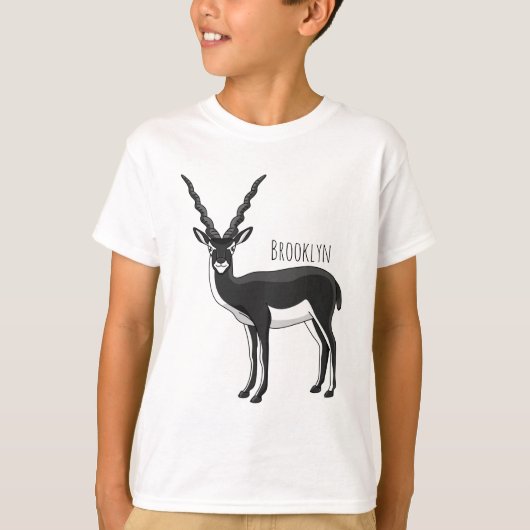 Zwarte-buck-antilope-afbeelding T-shirt (Voorkant)
