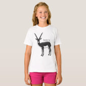 Zwarte-buck-antilope-afbeelding T-shirt (Voorkant volledig)
