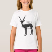Zwarte-buck-antilope-afbeelding T-shirt (Voorkant)