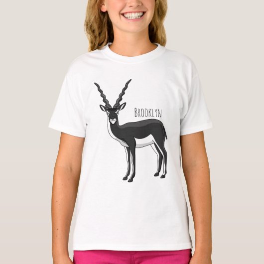Zwarte-buck-antilope-afbeelding T-shirt (Voorkant)