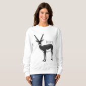 Zwarte-buck-antilope-afbeelding Trui (Voorkant volledig)