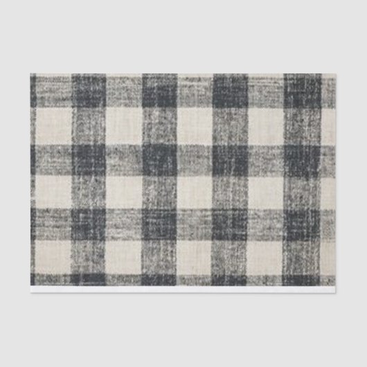 Zwarte buffalo-achtergrond voor ontkoppeling tissuepapier (Voorkant)