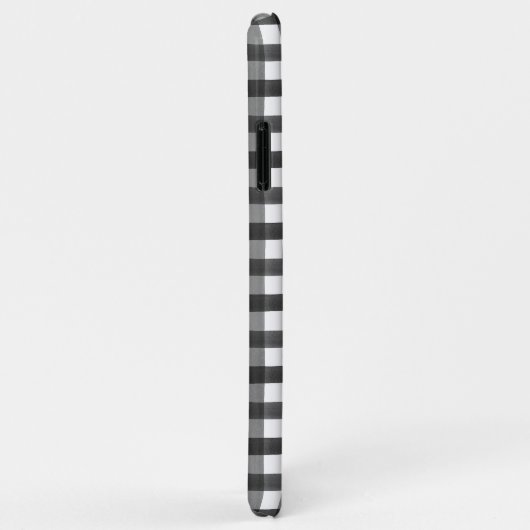 Zwarte Buffalo kerstmis Case-Mate iPhone Case (Achterkant/rechts)