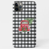 Zwarte Buffalo  kerstmis Case-Mate iPhone Case (Achterkant)