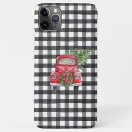 Zwarte Buffalo kerstmis Case-Mate iPhone Case