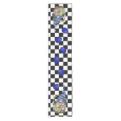 Zwarte Buffalo Plaid Paastafel Loper Dwerg (Voorkant)