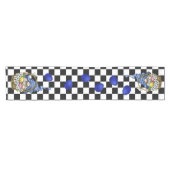 Zwarte Buffalo Plaid Paastafel Loper Dwerg (Horizontaal)