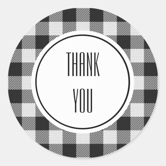 Zwarte Buffalo Play Birthday Ronde Sticker (Voorkant)