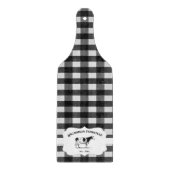 Zwarte Buffalo-spelden Koe Boerderij snijbord Snijplank (Voorkant)