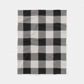 Zwarte buffelcontrole | Moderne boerderij Decor Fleece Deken (Voorkant)