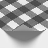 Zwarte buffelplaat cadeaupapier (Hoek)