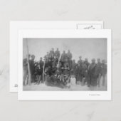 Zwarte "buffelsoldaten" van de 25e infanterie briefkaart (Voorkant / Achterkant)