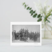 Zwarte "buffelsoldaten" van de 25e infanterie briefkaart (Staand voorkant)