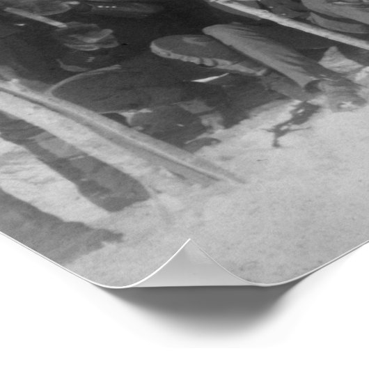 Zwarte "buffelsoldaten" van de 25e infanterie poster (Hoek)