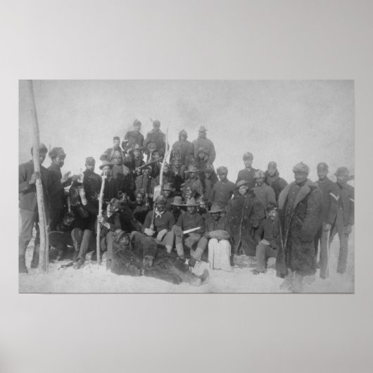 Zwarte "buffelsoldaten" van de 25e infanterie poster (Voorkant)