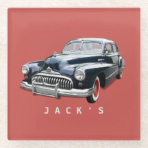 Zwarte Buick Custom uit de jaren 40