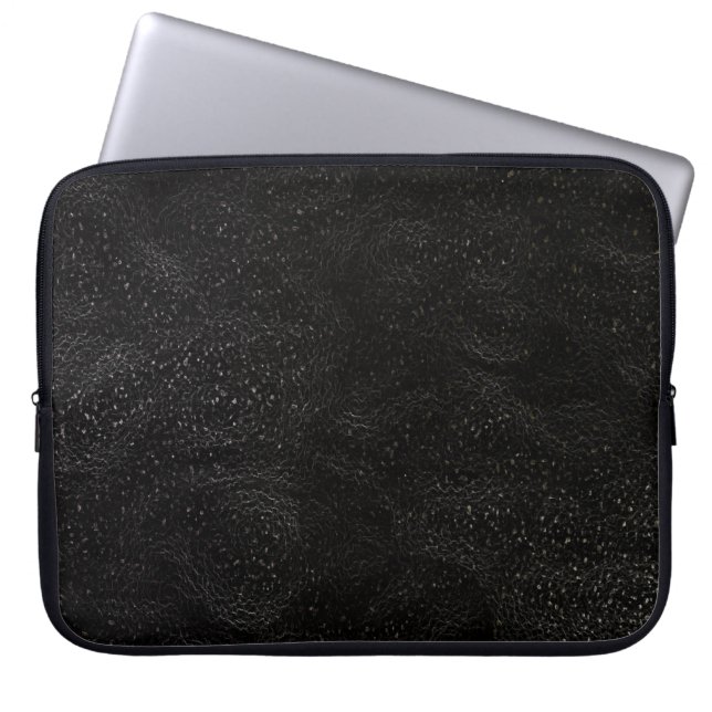 Zwarte buitenruimte Galaxy 15-inch laptophoes Laptop Sleeve (Voorkant)