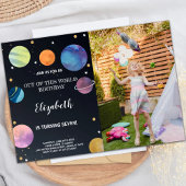 Zwarte buitenruimte Verlichtingsdag met foto Kaart